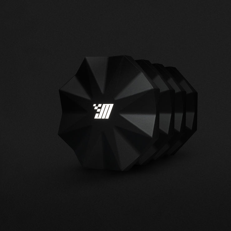 Billet Aluminum Bolt-On Center Caps (Set of 4)