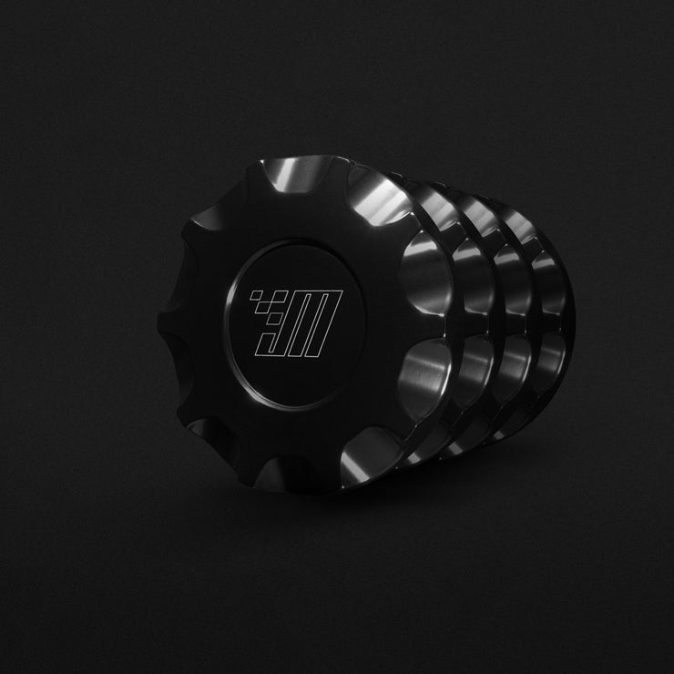 Billet Aluminum Bolt-On Center Caps (Set of 4)
