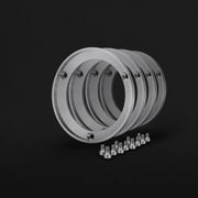 Billet Aluminum Bolt-On Center Caps (Set of 4)